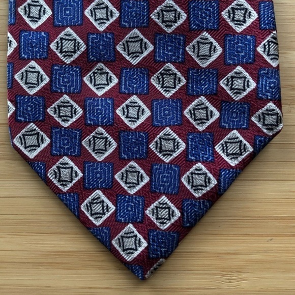 Robert Talbott For Nordstrom Silk Tie In Dark Red - Picture 6 of 6
